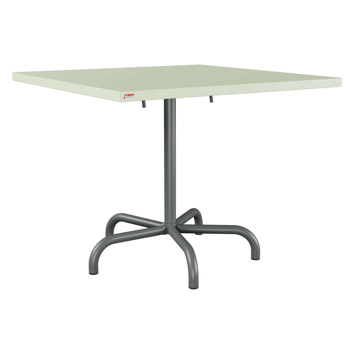 Schaffner Säntis Table repas rabattable 90x90cm – Vert Pastel 64 / Graphite 73