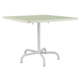 Schaffner Säntis Table repas rabattable 90x90cm – Vert Pastel 64 / Gris Argent 78