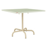 Schaffner Säntis Table repas rabattable 90x90cm – Vert Pastel 64 / Marron Pastel 83