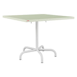 Schaffner Säntis Table repas rabattable 90x90cm – Vert Pastel 64 / Blanc 90
