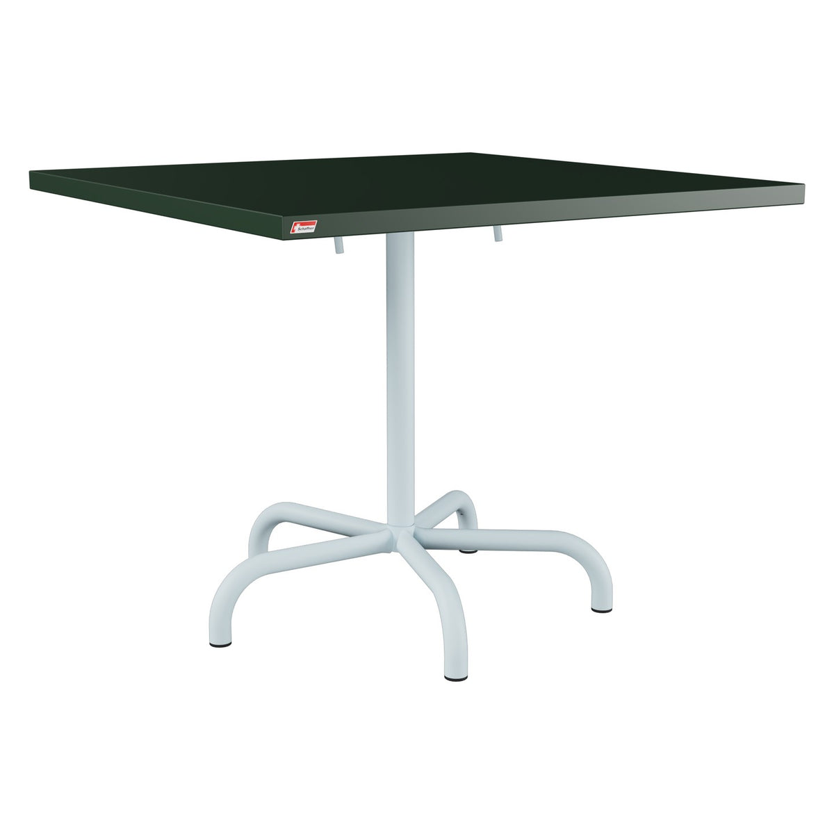 Schaffner Säntis Table repas rabattable 90x90cm – Vert Sapin 66 / Bleu Pastel 51