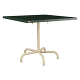 Schaffner Säntis Table repas rabattable 90x90cm – Vert Sapin 66 / Marron Pastel 83