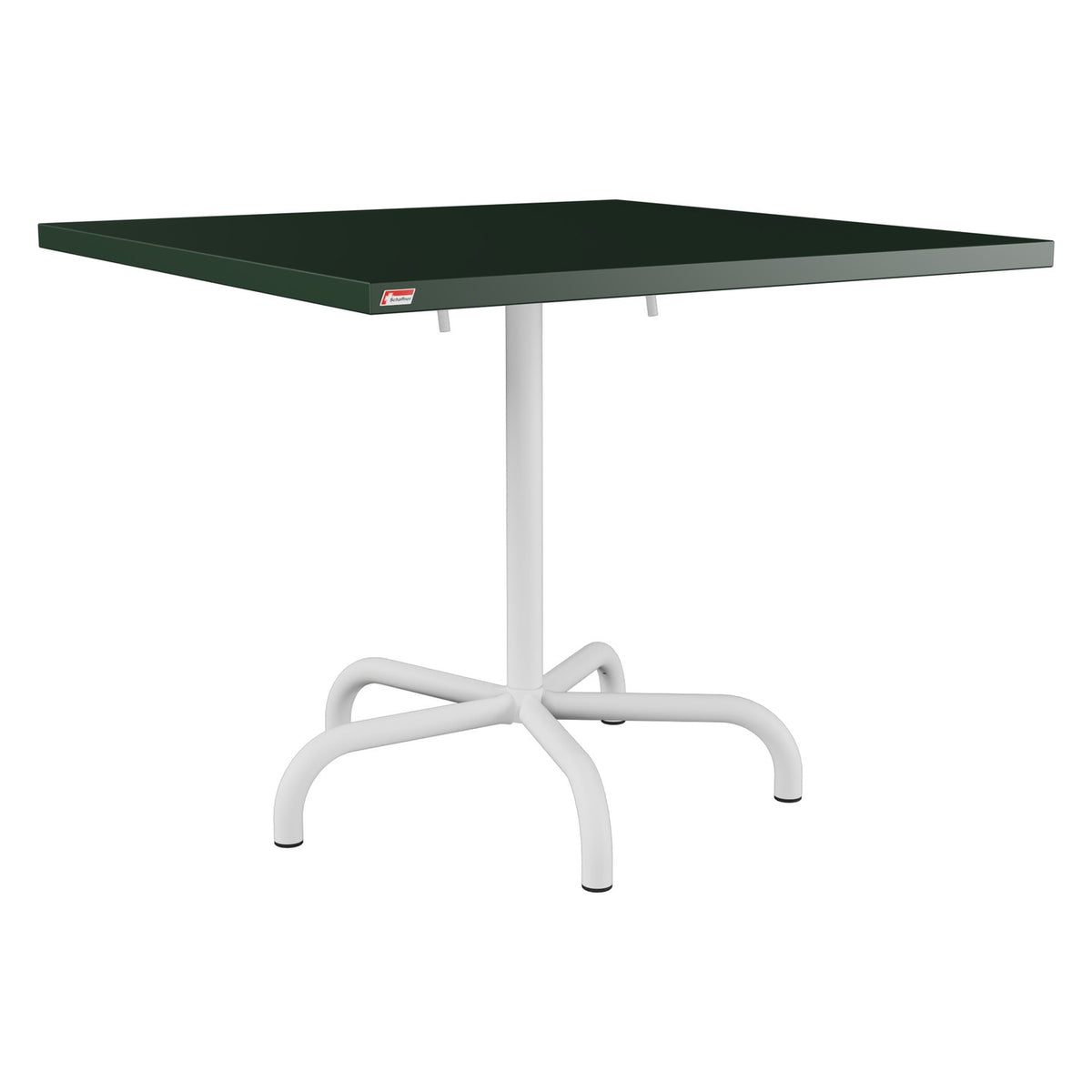 Schaffner Säntis Table repas rabattable 90x90cm – Vert Sapin 66 / Blanc 90