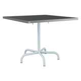 Schaffner Säntis Table repas rabattable 90x90cm – Graphite 73 / Bleu Pastel 51