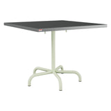 Schaffner Säntis Table repas rabattable 90x90cm – Graphite 73 / Vert Pastel 64
