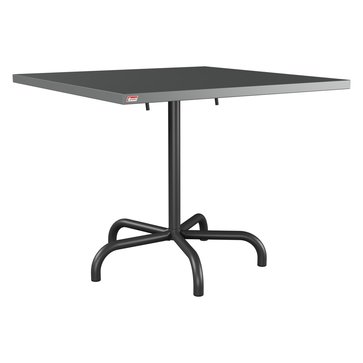 Schaffner Säntis Table repas rabattable 90x90cm – Graphite 73 / Anthracite 77