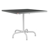 Schaffner Säntis Table repas rabattable 90x90cm – Graphite 73 / Gris Argent 78