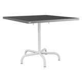Schaffner Säntis Table repas rabattable 90x90cm – Graphite 73 / Blanc 90