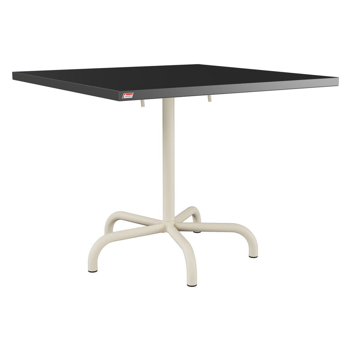 Schaffner Säntis Table repas rabattable 90x90cm – Anthracite 77 / Sable Pastel 15