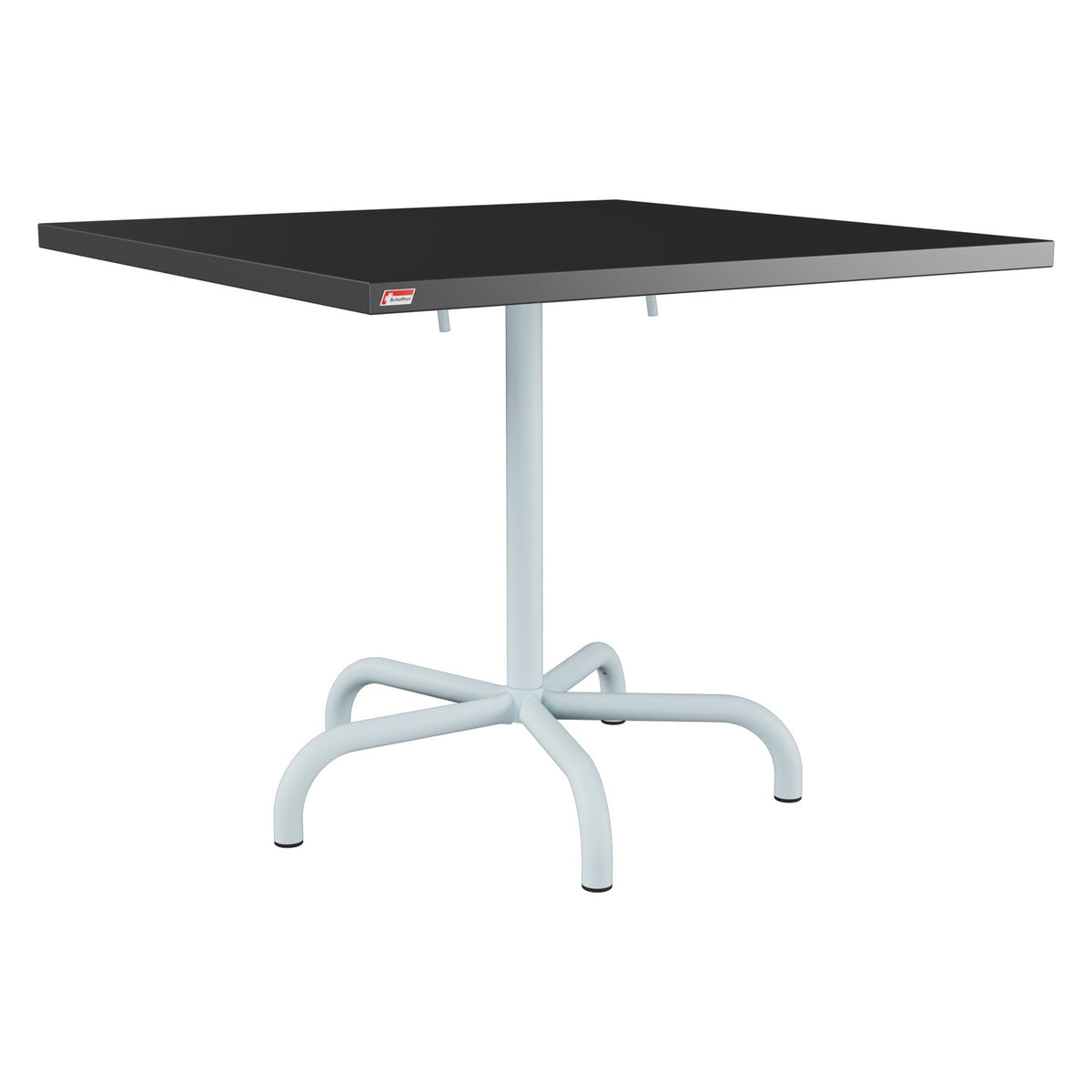 Schaffner Säntis Table repas rabattable 90x90cm – Anthracite 77 / Bleu Pastel 51