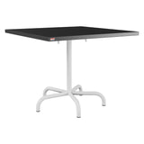 Schaffner Säntis Table repas rabattable 90x90cm – Anthracite 77 / Blanc 90