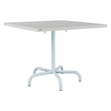 Schaffner Säntis Table repas rabattable 90x90cm – Gris Argent 78 / Bleu Pastel 51