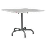 Schaffner Säntis Table repas rabattable 90x90cm – Gris Argent 78 / Graphite 73