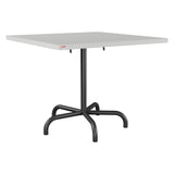 Schaffner Säntis Table repas rabattable 90x90cm – Gris Argent 78 / Anthracite 77