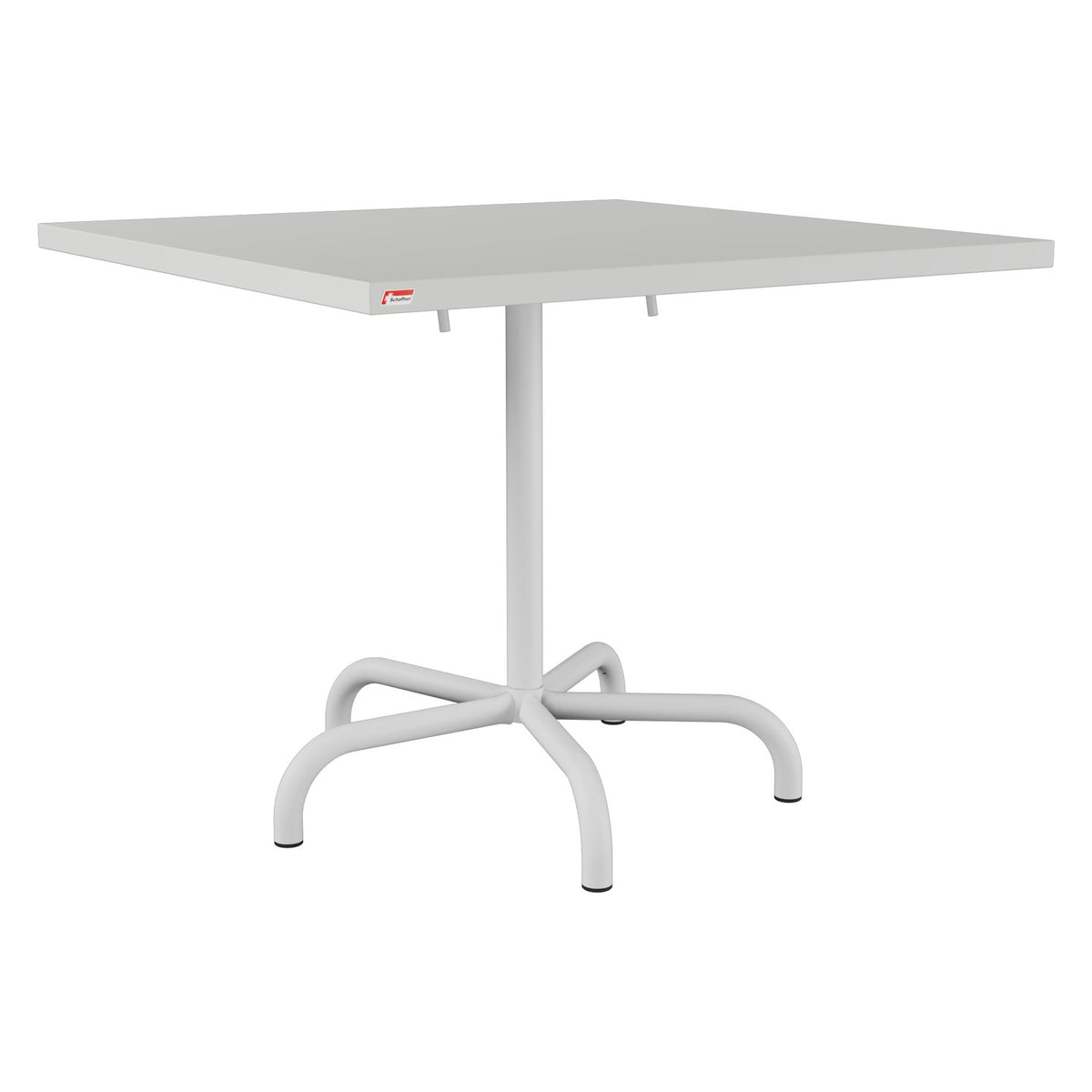Schaffner Säntis Table repas rabattable 90x90cm – Gris Argent 78 / Gris Argent 78