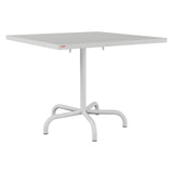 Schaffner Säntis Table repas rabattable 90x90cm – Gris Argent 78 / Gris Argent 78