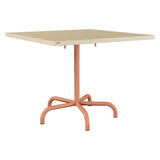 Schaffner Säntis Table repas rabattable 90x90cm – Marron Pastel 83 / Terracotta 84