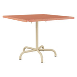 Schaffner Säntis Table repas rabattable 90x90cm – Terracotta 84 / Marron Pastel 83