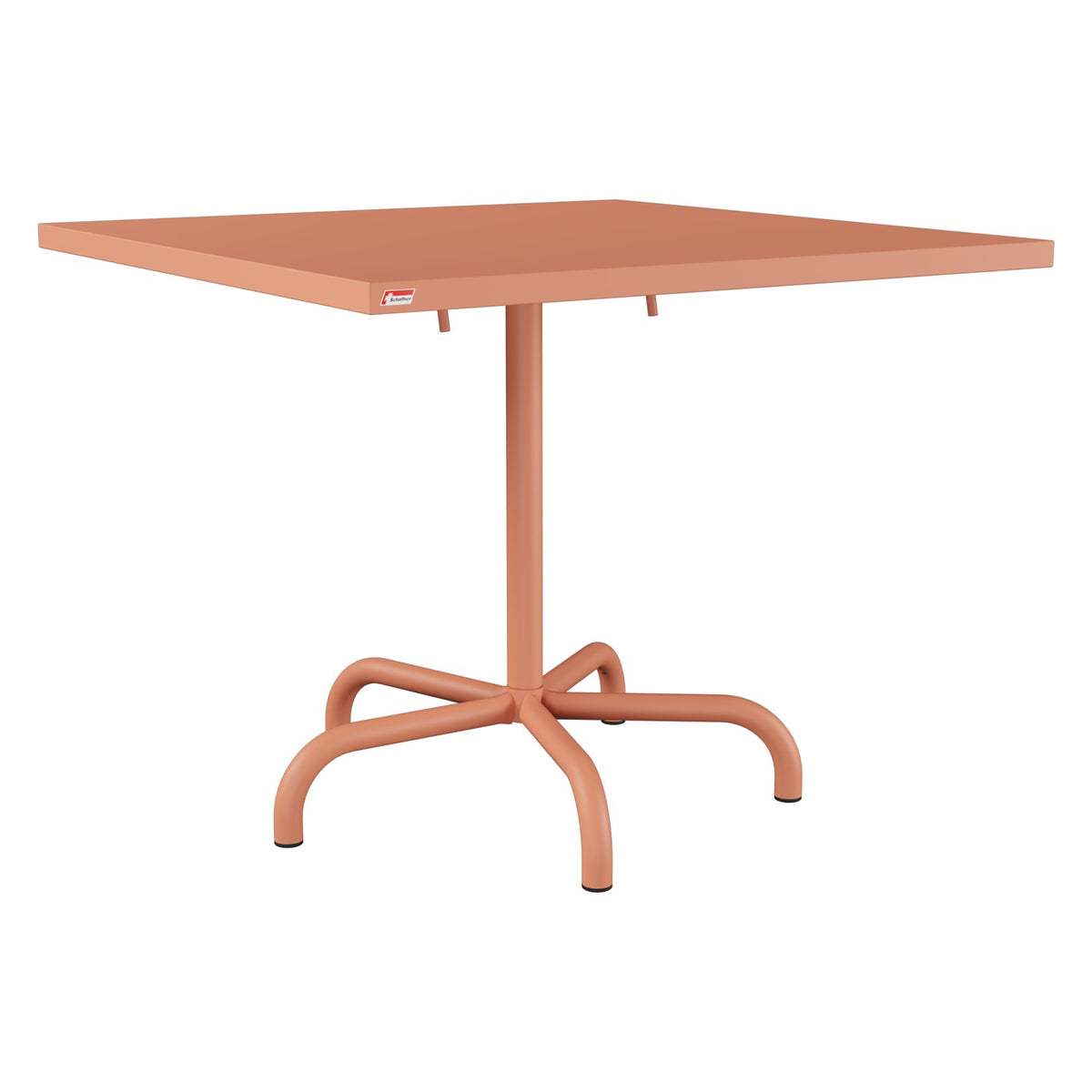 Schaffner Säntis Table repas rabattable 90x90cm – Terracotta 84 / Terracotta 84