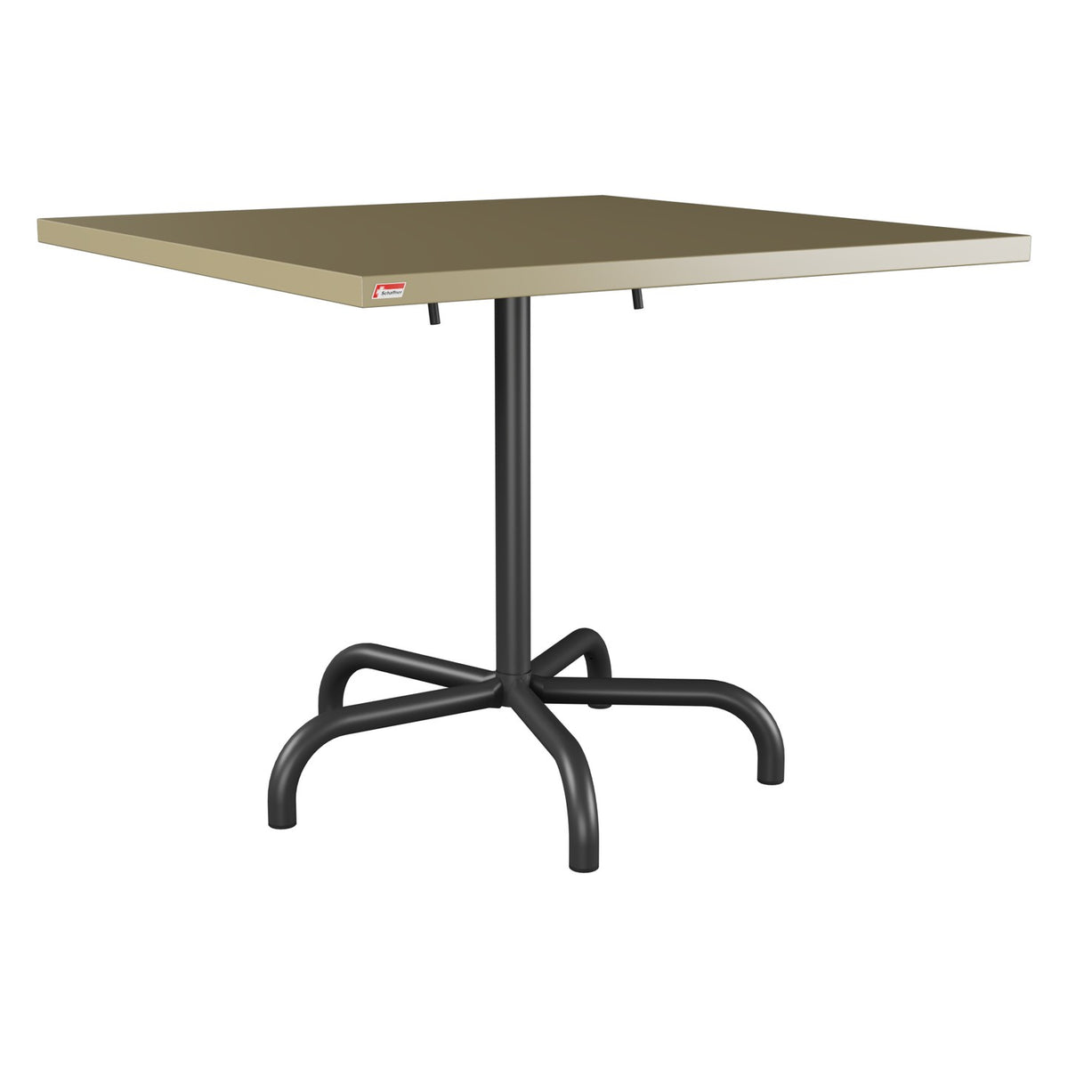 Schaffner Säntis Table repas rabattable 90x90cm – Champagne 85 / Anthracite 77