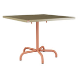 Schaffner Säntis Table repas rabattable 90x90cm – Champagne 85 / Terracotta 84