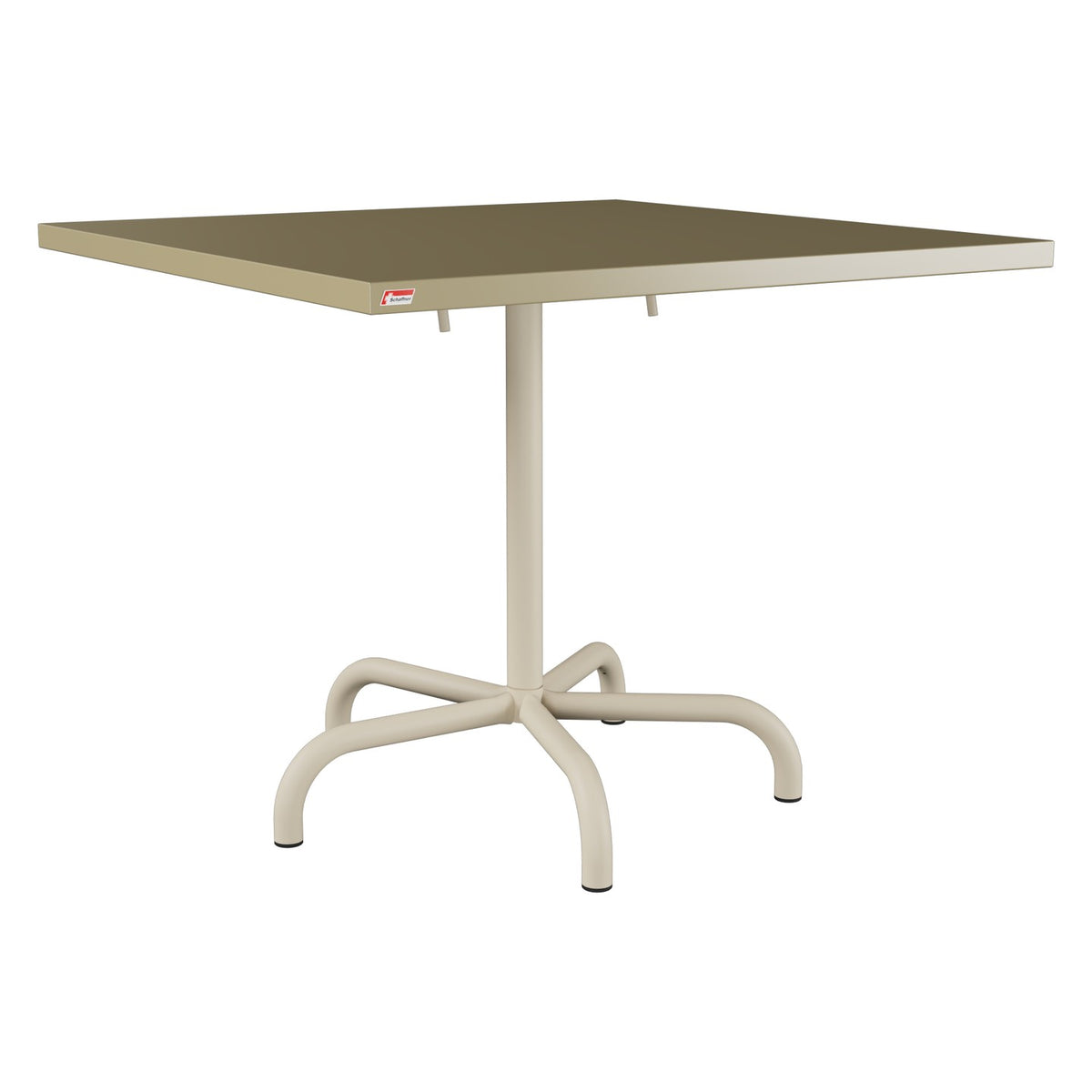 Schaffner Säntis Table repas rabattable 90x90cm – Champagne 85 / Champagne 85