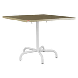 Schaffner Säntis Table repas rabattable 90x90cm – Champagne 85 / Blanc 90