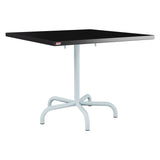 Schaffner Säntis Table repas rabattable 90x90cm – Noir 91 / Bleu Pastel 51