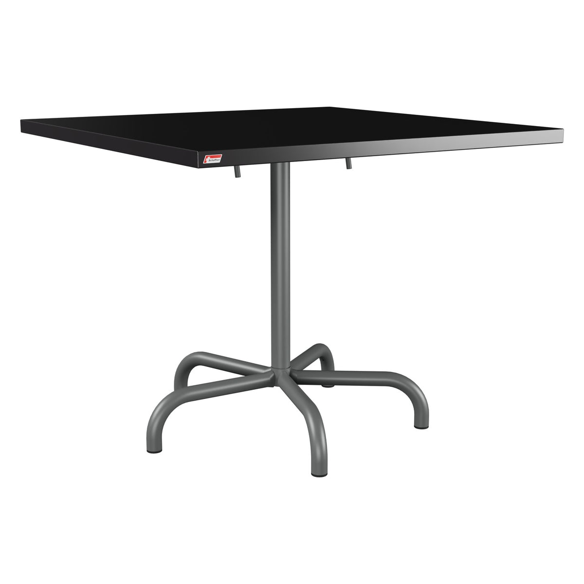 Schaffner Säntis Table repas rabattable 90x90cm – Noir 91 / Graphite 73
