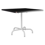 Schaffner Säntis Table repas rabattable 90x90cm – Noir 91 / Gris Argent 78