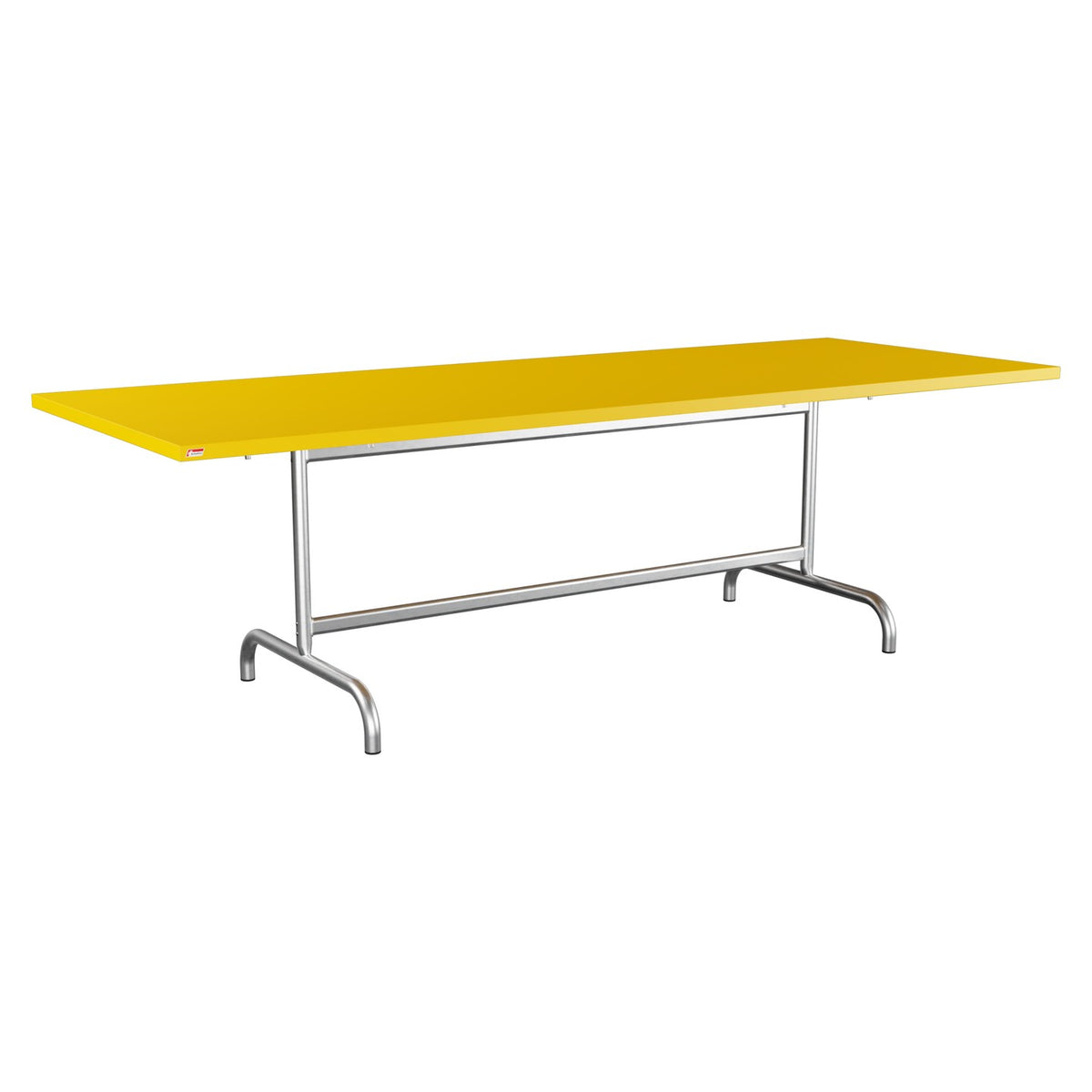 Schaffner Säntis Table repas rabattable 240x90cm – Jaune 11 / Galvanisé à chaud 02