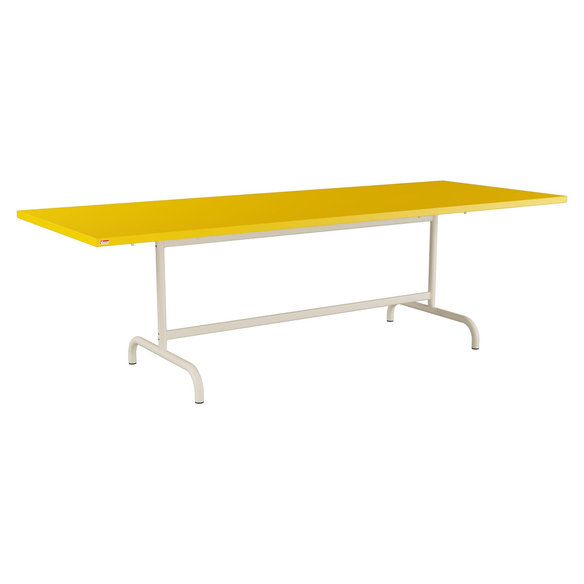 Schaffner Säntis Table repas rabattable 240x90cm – Jaune 11 / Sable Pastel 15