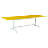 Schaffner Säntis Table repas rabattable 240x90cm – Jaune 11 / Bleu Pastel 51