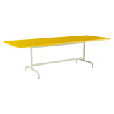 Schaffner Säntis Table repas rabattable 240x90cm – Jaune 11 / Vert Pastel 64