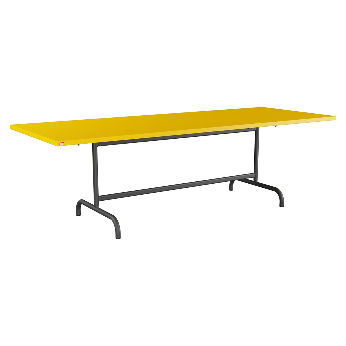 Schaffner Säntis Table repas rabattable 240x90cm – Jaune 11 / Noir 91