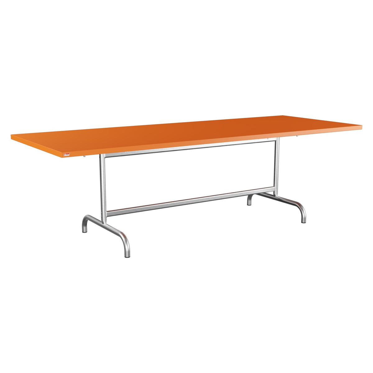 Schaffner Säntis Table repas rabattable 240x90cm – Orange 13 / Galvanisé à chaud 02