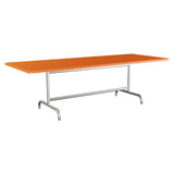 Schaffner Säntis Table repas rabattable 240x90cm – Orange 13 / Galvanisé à chaud 02