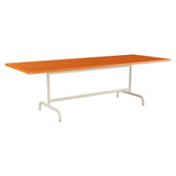 Schaffner Säntis Table repas rabattable 240x90cm – Orange 13 / Sable Pastel 15