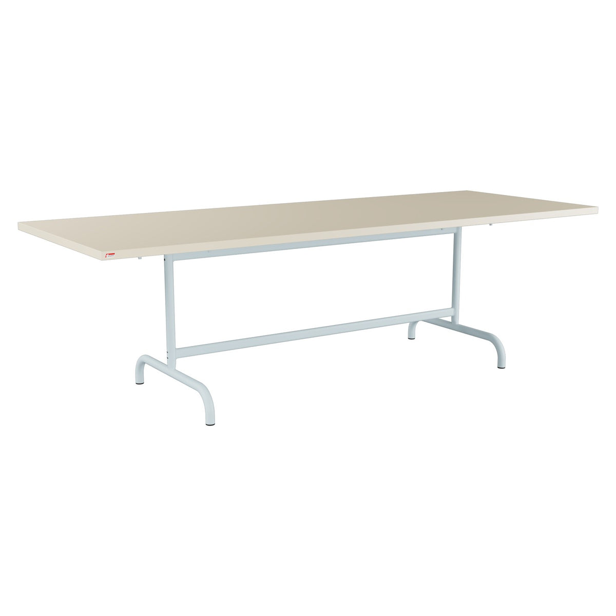 Schaffner Säntis Table repas rabattable 240x90cm – Sable Pastel 15 / Bleu Pastel 51