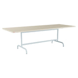 Schaffner Säntis Table repas rabattable 240x90cm – Sable Pastel 15 / Bleu Pastel 51