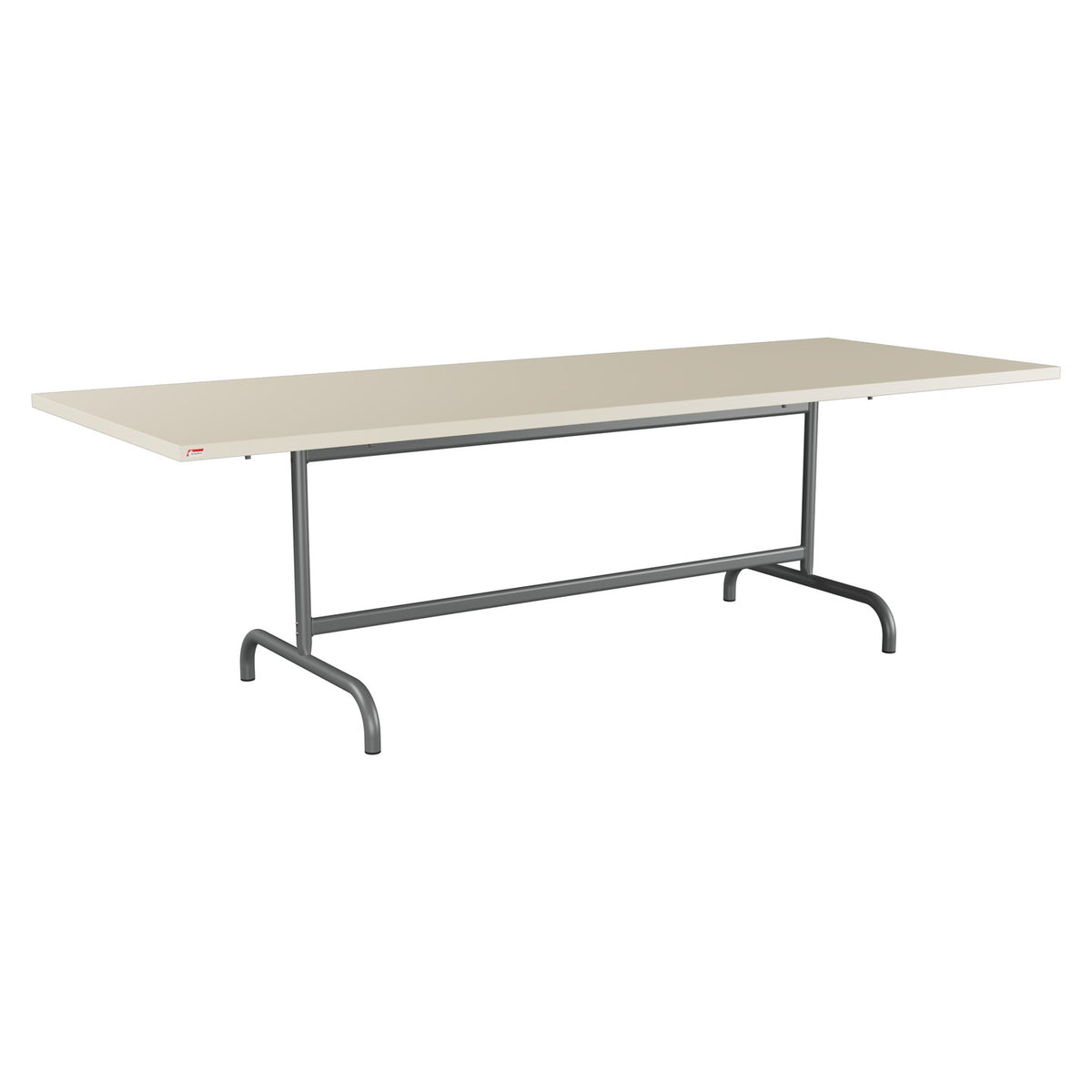 Schaffner Säntis Table repas rabattable 240x90cm – Sable Pastel 15 / Graphite 73