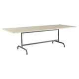 Schaffner Säntis Table repas rabattable 240x90cm – Sable Pastel 15 / Graphite 73