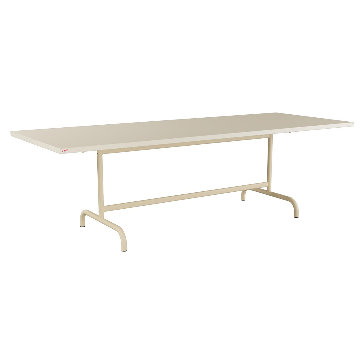 Schaffner Säntis Table repas rabattable 240x90cm – Sable Pastel 15 / Marron Pastel 83