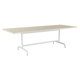 Schaffner Säntis Table repas rabattable 240x90cm – Sable Pastel 15 / Blanc 90