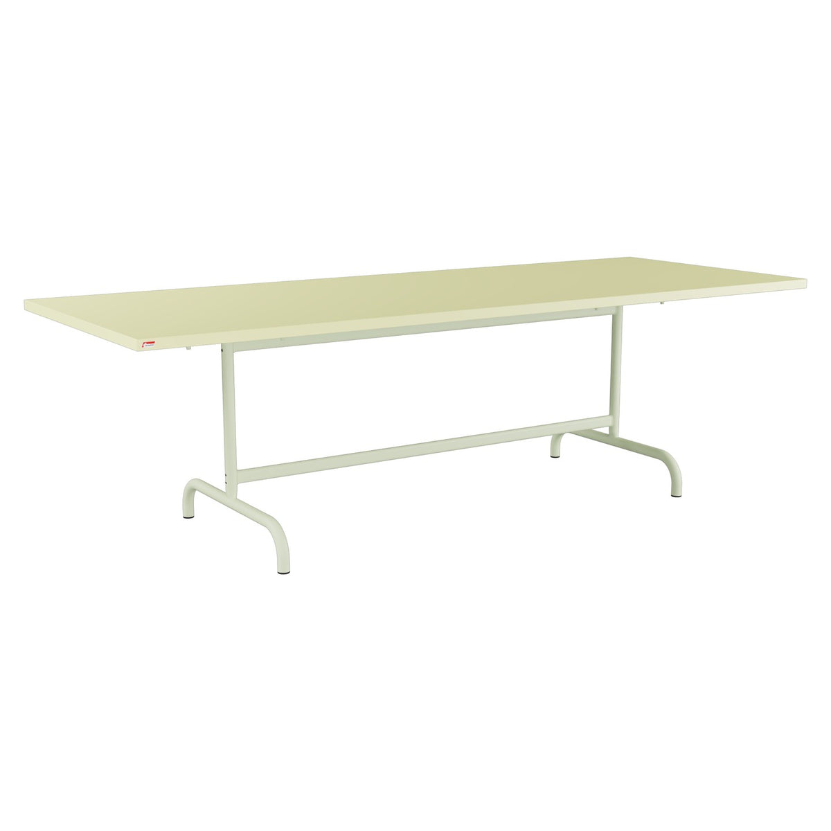Schaffner Säntis Table repas rabattable 240x90cm – Jaune Buis 18 / Vert Pastel 64