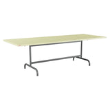 Schaffner Säntis Table repas rabattable 240x90cm – Jaune Buis 18 / Graphite 73