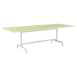 Schaffner Säntis Table repas rabattable 240x90cm – Jaune Buis 18 / Gris Argent 78