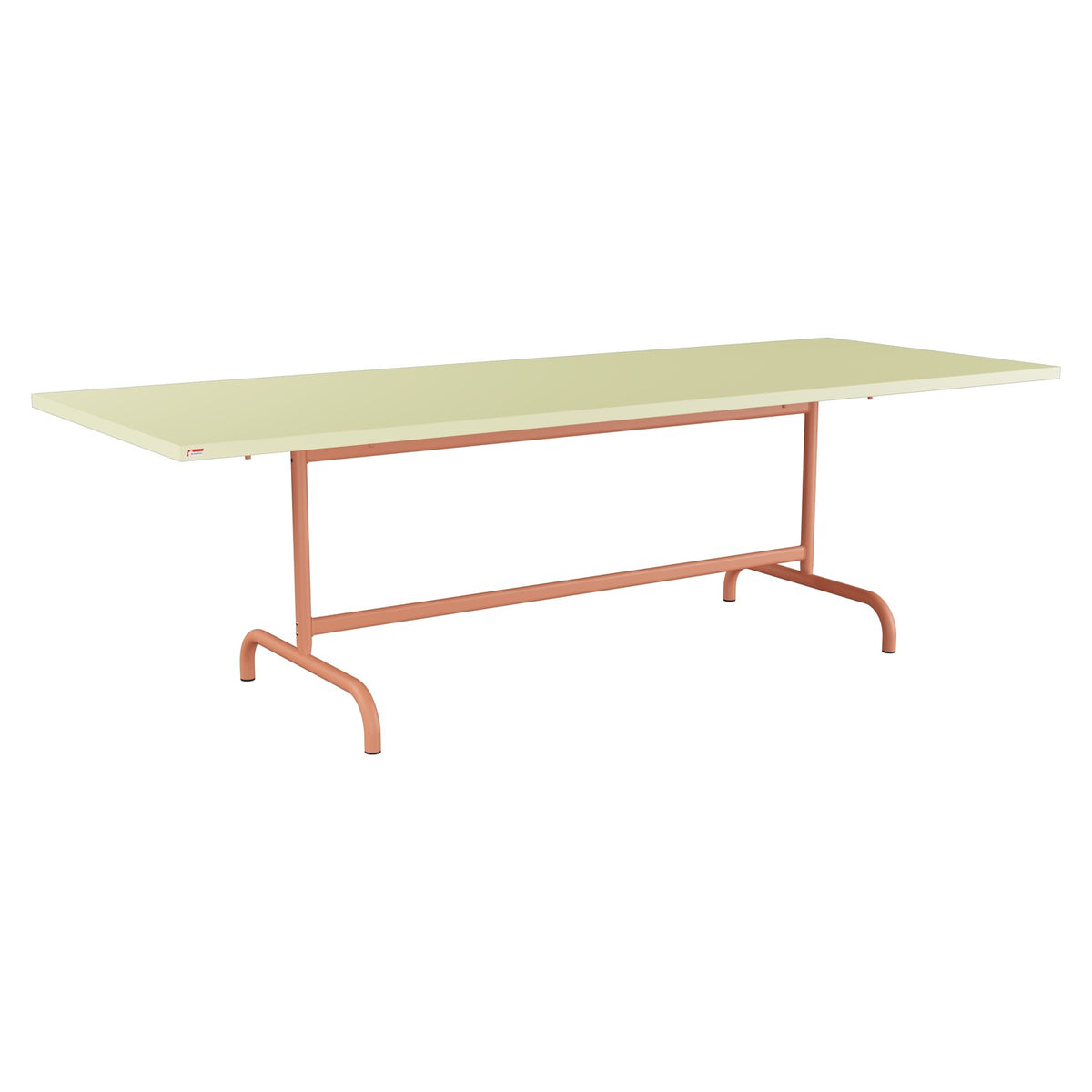 Schaffner Säntis Table repas rabattable 240x90cm – Jaune Buis 18 / Terracotta 84