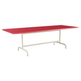 Schaffner Säntis Table repas rabattable 240x90cm – Rouge Érable 33 / Sable Pastel 15