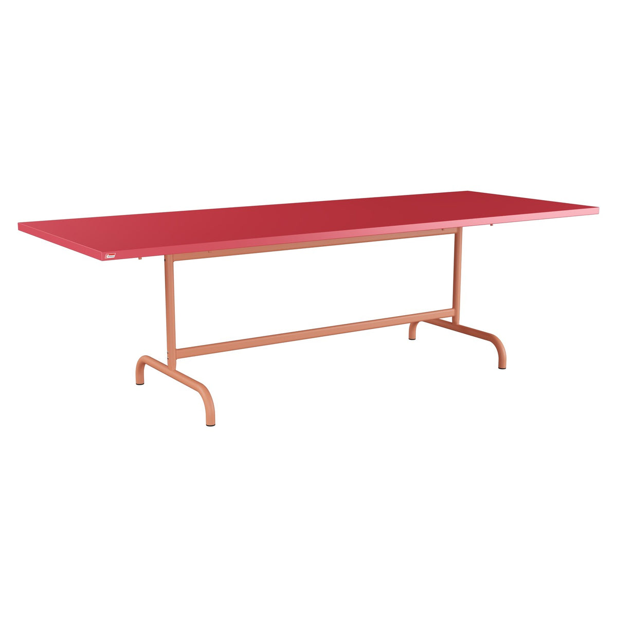 Schaffner Säntis Table repas rabattable 240x90cm – Rouge Érable 33 / Terracotta 84